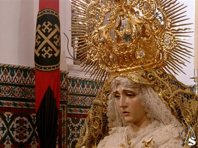La Virgen de los Dolores a finales de los aos ochenta fue sometida a restauracin por parte de Isaac Navarrete y Rosario Martnez 