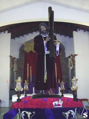 El Nazareno en sus andas del Va Crucis 