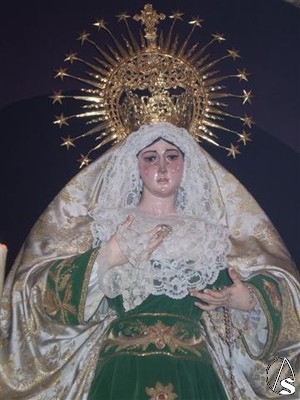 Virgen de la Piedad, dolorosa muy venerada en Sanlcar 